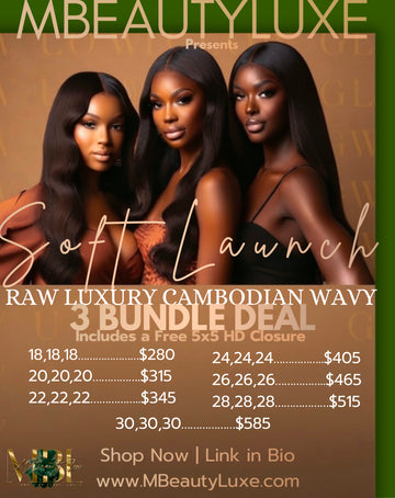 SOFT LAUNCH BUNDLE LUXURY DEAL! Raw Cambodian Natural Wavy