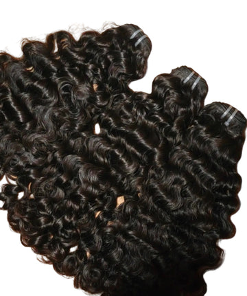 Raw Indian Curly Bundles